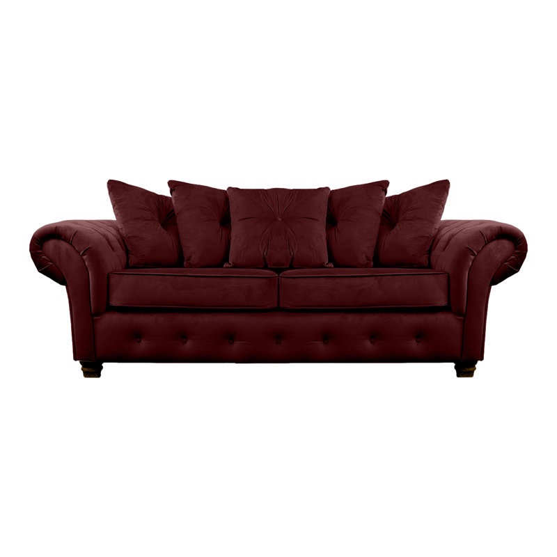 Lila 2 Seater Velvet Sofa, Purple