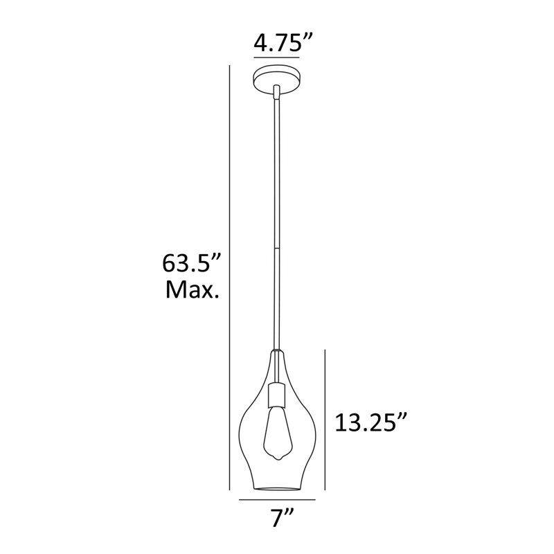 Mosser 1 - Light Black Single Pendant