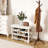 Solid Wood Shoe Storage Bench - 47-Inch Height-512744501