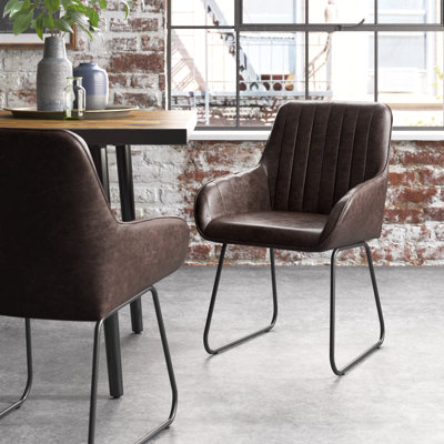 Braiden Upholstered Dining Chairs With Arm