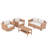 Outdoor 4-piece Rattan Conversation Set With Cushions
