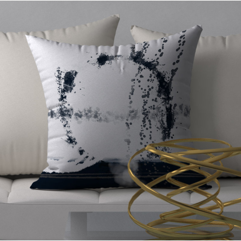 Abstract Reversible Throw Pillow, 20" x 20"