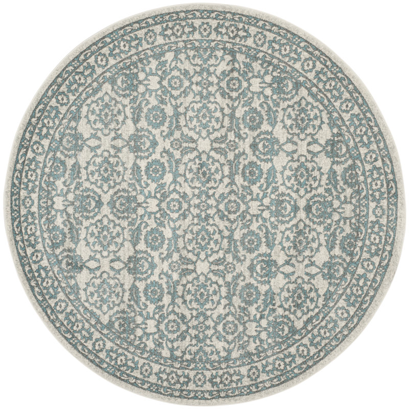 Porterdale Performance Oriental Rug, Round 6'7"