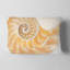 Coussin Nautilus brun clair - imprimé abstrait