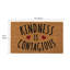 Latex Backed Eco-Friendly Coir Doormat Kindness - 45x75cm approx. - Natural