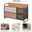 Commode à 5 rangements avec surface escamotable et option pliable