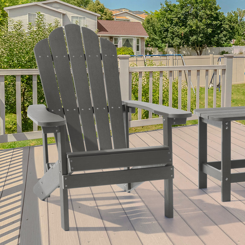 Chaise Adirondack Hatolina, Gris anthracite