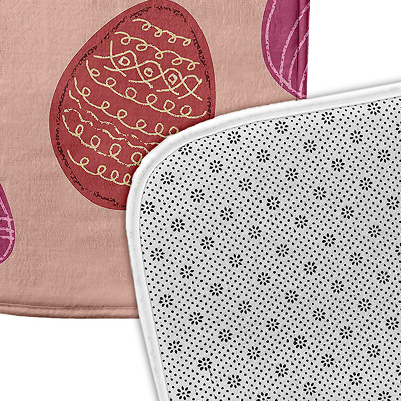 Tapis de bain, L 17 po x L 24 po, Rose