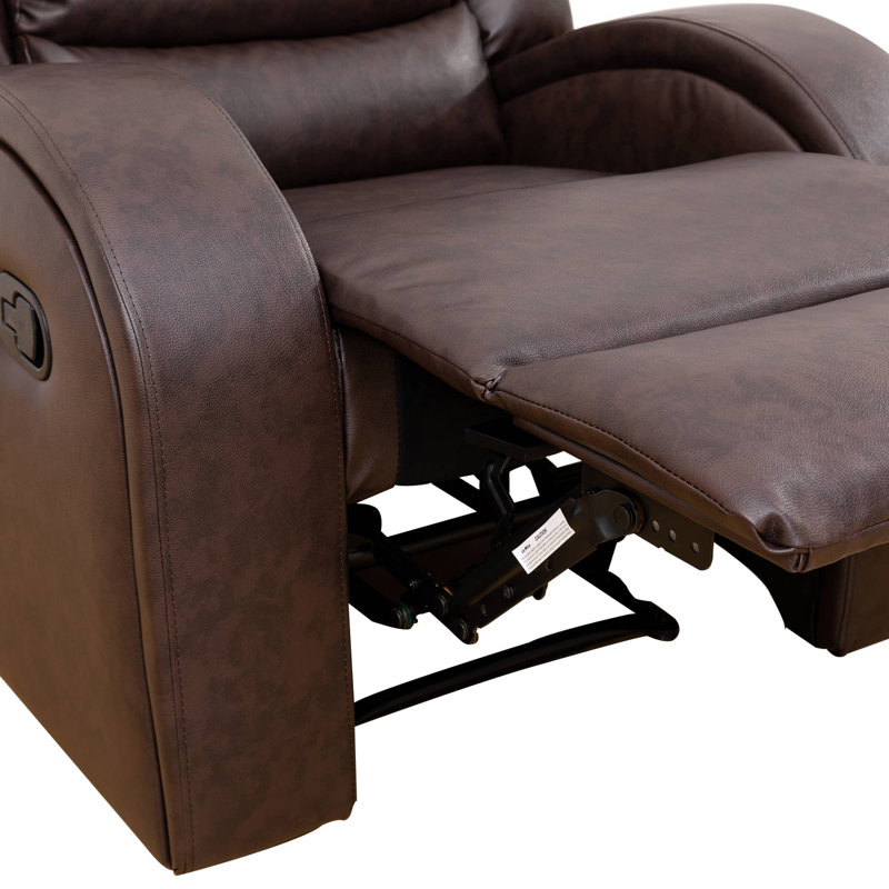 Aanyla 3 - Piece Faux Leather Living Room Set, Brown Faux Leather