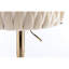 Tabourets de bar modernes en velours (2) - Pieds dorés, hauteur réglable, confortables pour les cafés, les bureaux, les maisons, les bars, les salons Velours, rembourrés de mousse, cuisines,