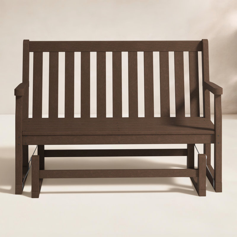 Fauteuil oscillant de 48 po POLYWOOD, Acajou