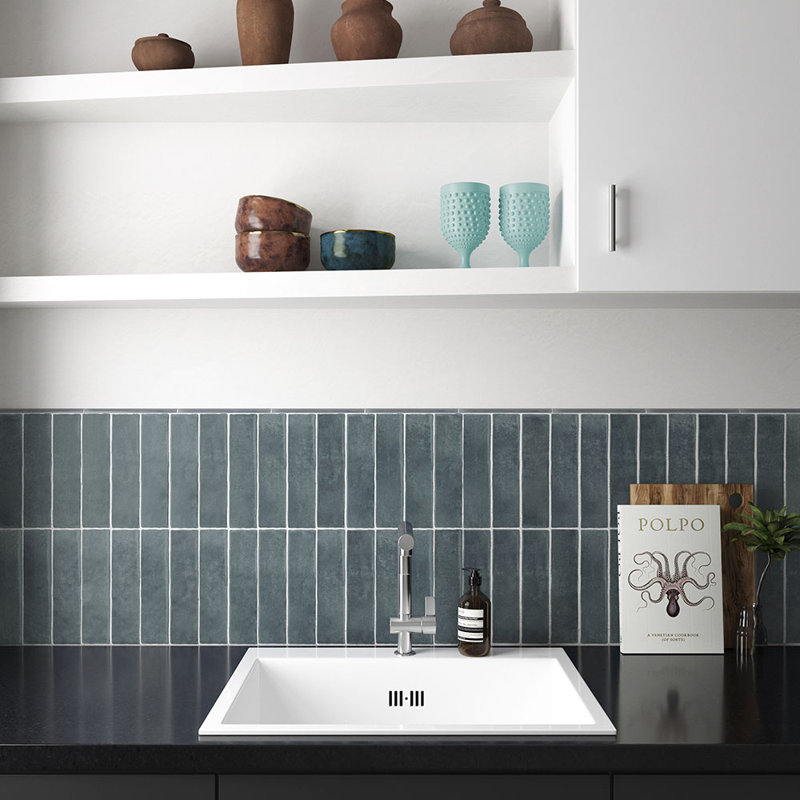 Carreau en porcelaine Fusion 2.5X10, Glacier