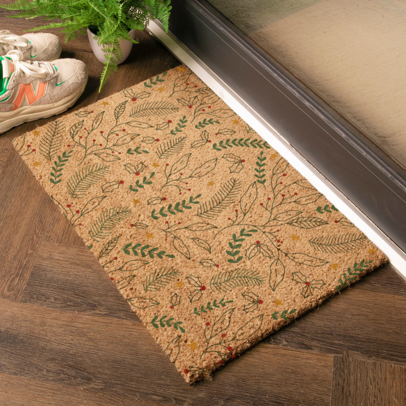 Non-Slip Doormat, 40cm W X 60cm L, Brown