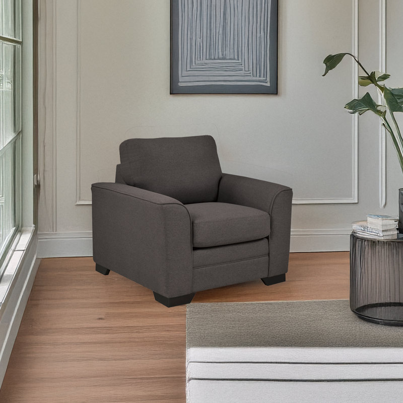 Chaise en tissu Beauchamp, gris anthracite, Gris anthracite