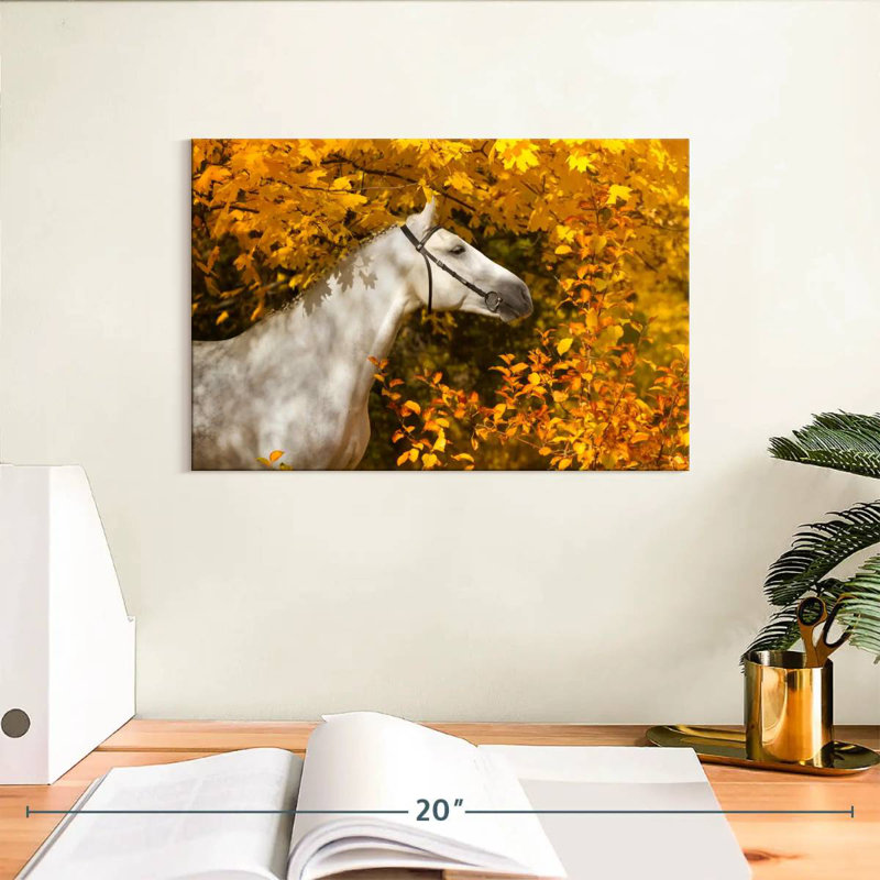 Cheval d'automne Brampt, H 8 po x l 12 po
