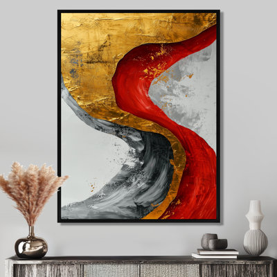 Fractal Volcano And Stone Energy II - Fractals Canvas Wall Art