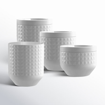 Geometric Melamine Jar - Set of 4
