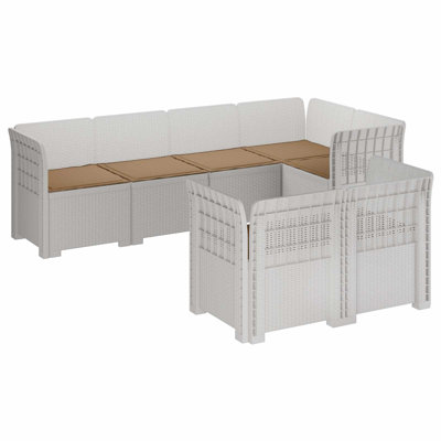 234 cm W Patio Sofa with Cushions
