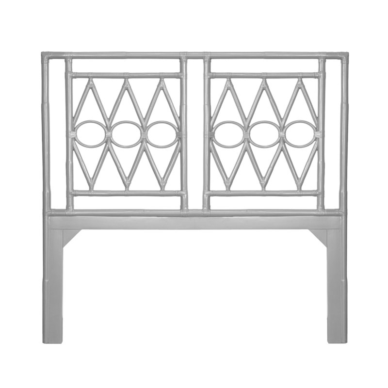 Michelle Standard Bed, Queen, Light Gray