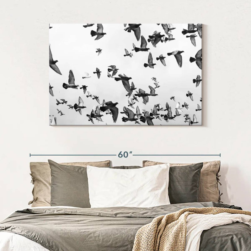 Brampt Pigeon Flock, 32" H x 48" W
