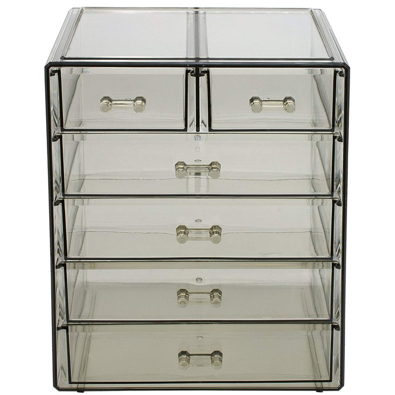 Dorrene Plastic Makeup Organizer, Black