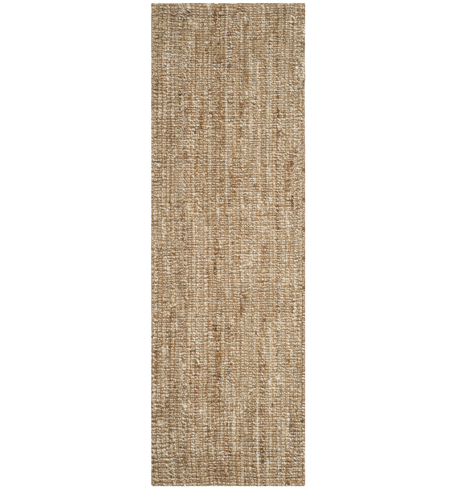 Alda Handmade Handwoven Jute/Sisal Natural/Ivory Rug, Runner 2' x 8'