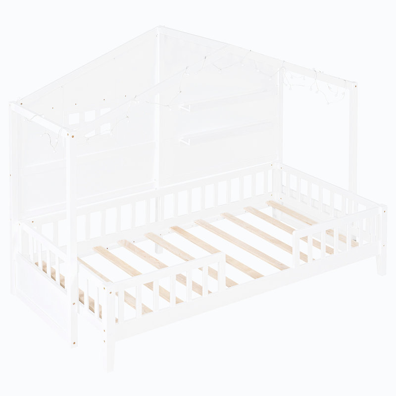 Yelenis 67.03'' Platform Bed, White