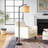 Barbour 62'' Polished Arched Floor Lamp