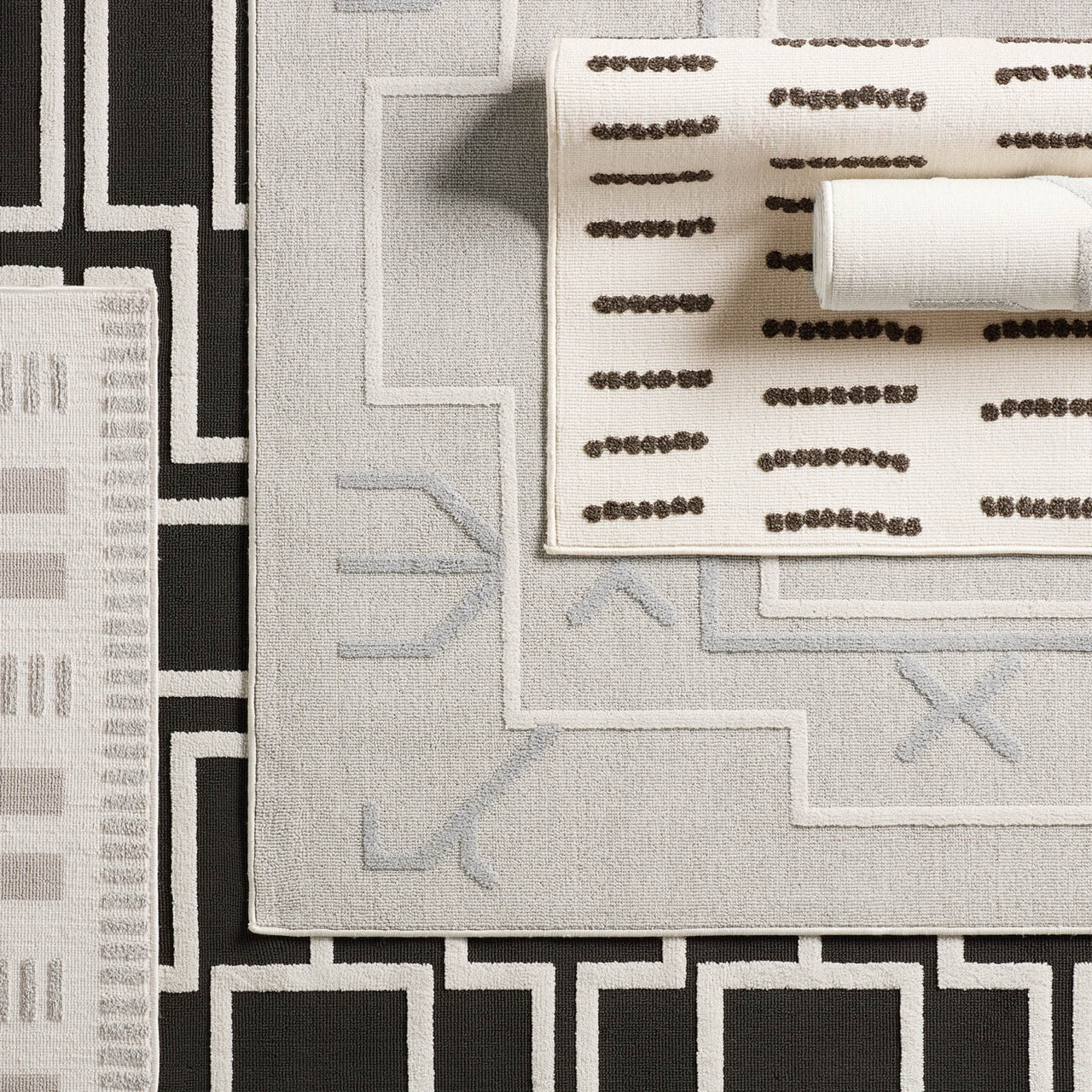 Colada Performance Gray/Cream Indoor/Outdoor Rug, Rectangle 5'3" x 7'6"