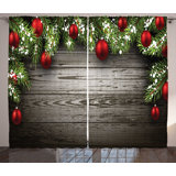 Polyester Semi Sheer Curtain Pair