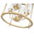 Ain 4 Light Chandelier in Rubbed Brass-242621951