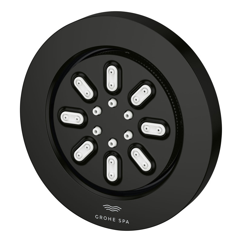 Rainshower™ Aqua Body Spray Round - 2 Sprays, 0.9 GPM, Matte Black