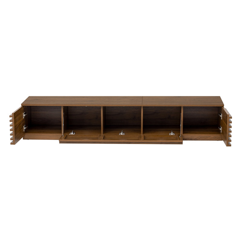 78 inch Modern TV Stand for TVs up to 85", Entertainment Center with Cable Management, Soft-Closing Hinges for Living Room