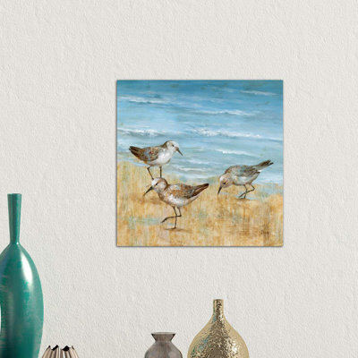 Sandpipers II by Nan - Wrapped Canvas Print