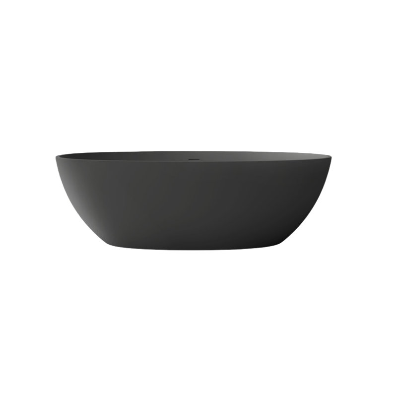 63'' W 22'' H Tub & Shower Kit, Dark Gray