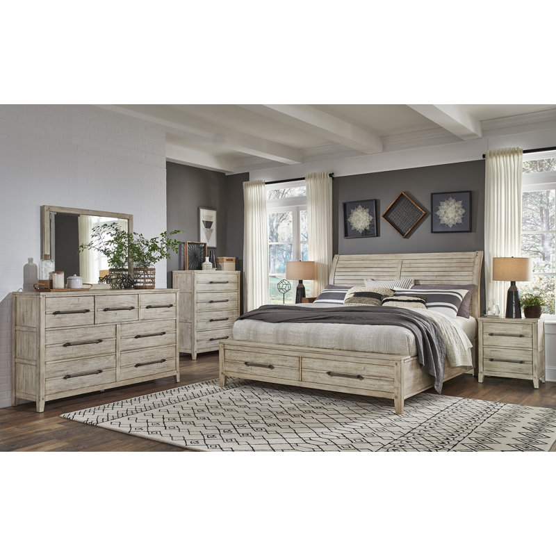 Navin Slat Storage Bed, Queen