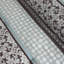 Ensemble d'édredon réversible en jacquard bleu 7 pièces Princeton-427953239-427953238