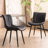 Heitger Leather Upholstered Side Chairs Modern Dining Chairs, Wingback Dining Room Chair-1132972912