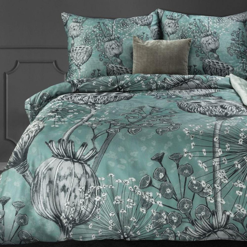Gaedtke Floral Duvet Cover with Pillowcases, Single - 1 Standard Pillowcase