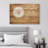 Dandelion on Brown Wood Effect Background Rustic Pictures Large Wrapped Canvas Print Wall Art-56335111