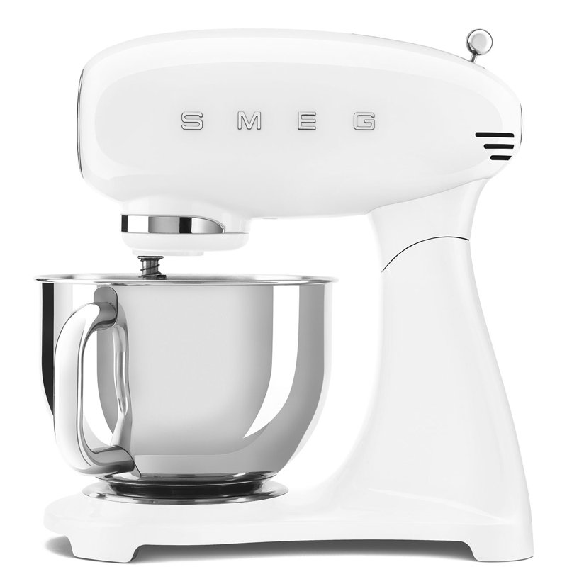 SMEG 50's Retro Style Aesthetic Stand Mixer single color, White