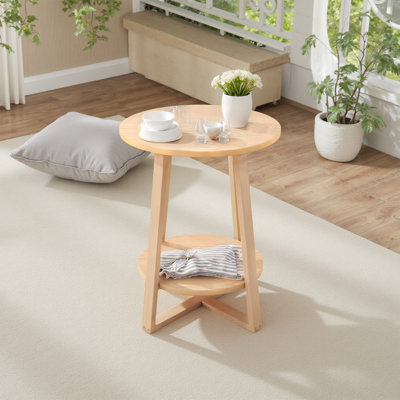 Pedestal End Table
