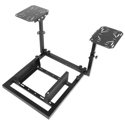 Flying Game Stand & Racing Seat Holder, NO Steering Wheel Pedal Shifter Seat Joystick by Inbox Zero