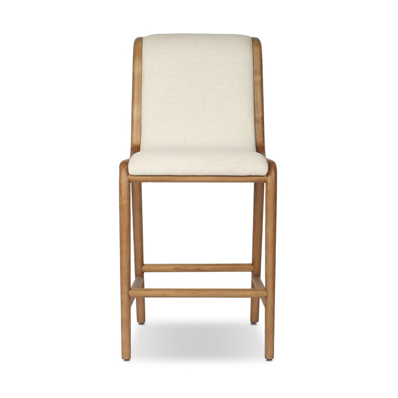 Rafe Upholstered Stool with Solid Wood Frame