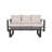 Three-seat sofa + rectangular coffee table,-828655329