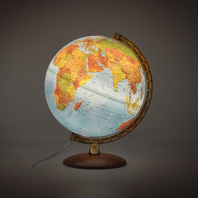 Nova Wood Tabletop Globe