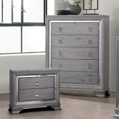 Meaghann 2-Piece Nightstand And Chest Set