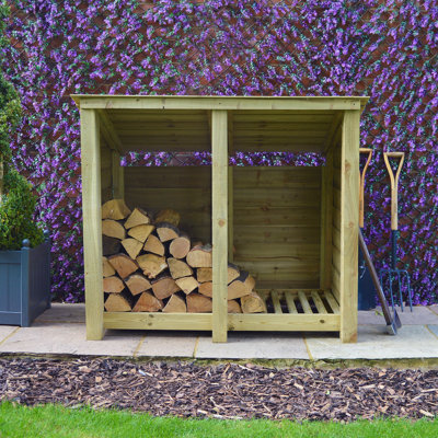 Tangier 150cm W x 74.5cm D Solid Wood Log Store