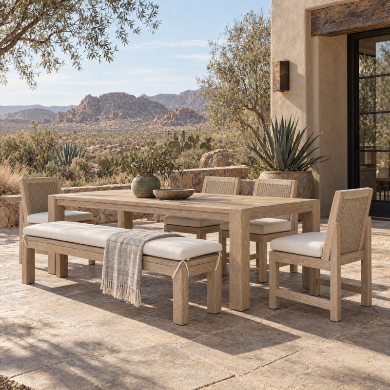 Sedona Outdoor Rectangle Teak Dining Table
