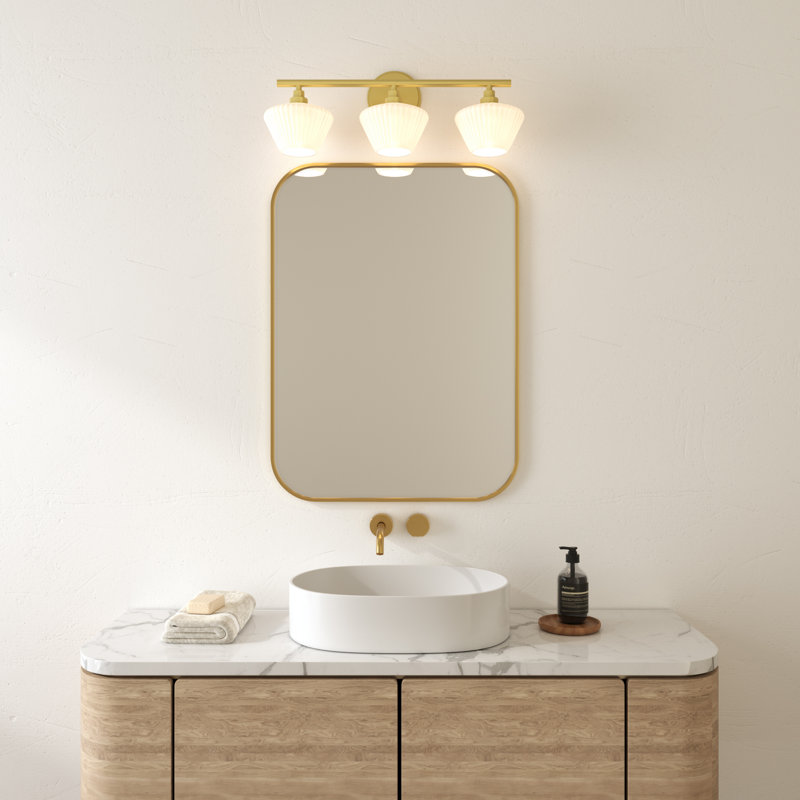 Amparo 3 - Light Dimmable Bathroom Wall Light, Gold